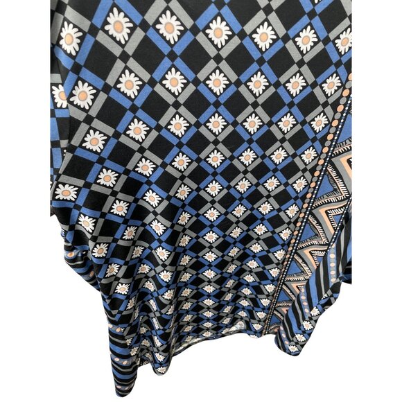 Bob Mackie Wearable Art Womens Flor Long Sleeve Blouse SKU 9083 - Picture 6 of 11